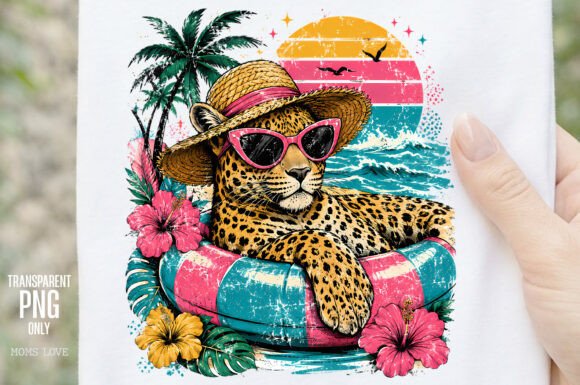 Download Summer Leopard Beach PNG - Premium Resources