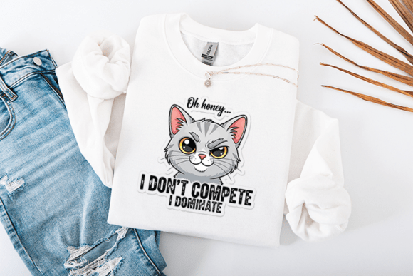 Download Funny Sassy Cat I Don't Compete - Compete Collection