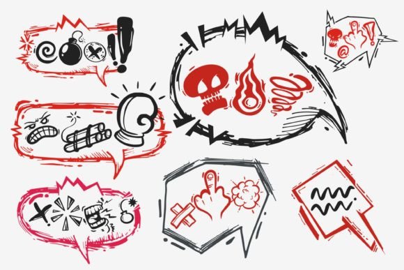 Download Swear Word and Comic Speech Bubble - Comic speech bubble Collection
