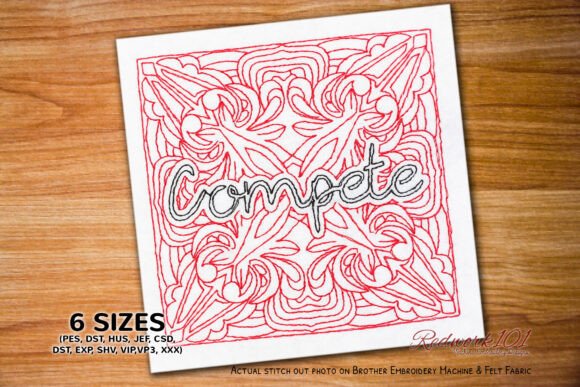 Download Compete Word Lineart Design - Compete Collection